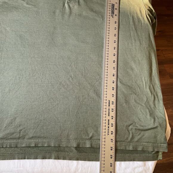 Cambridge Classics Men’s Short Sleeve Polo Shirt Size 2XL, Green Striped - Picture 4 of 7